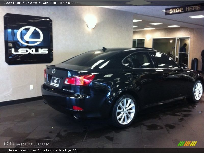 Obsidian Black / Black 2009 Lexus IS 250 AWD