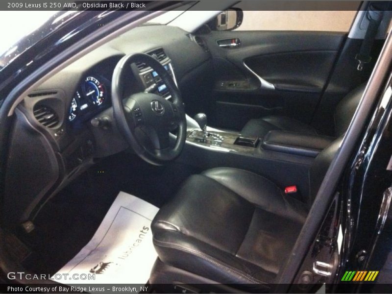 Obsidian Black / Black 2009 Lexus IS 250 AWD