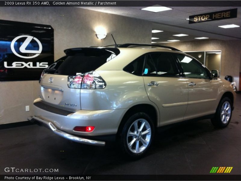 Golden Almond Metallic / Parchment 2009 Lexus RX 350 AWD