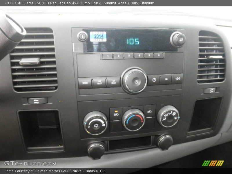 Summit White / Dark Titanium 2012 GMC Sierra 3500HD Regular Cab 4x4 Dump Truck