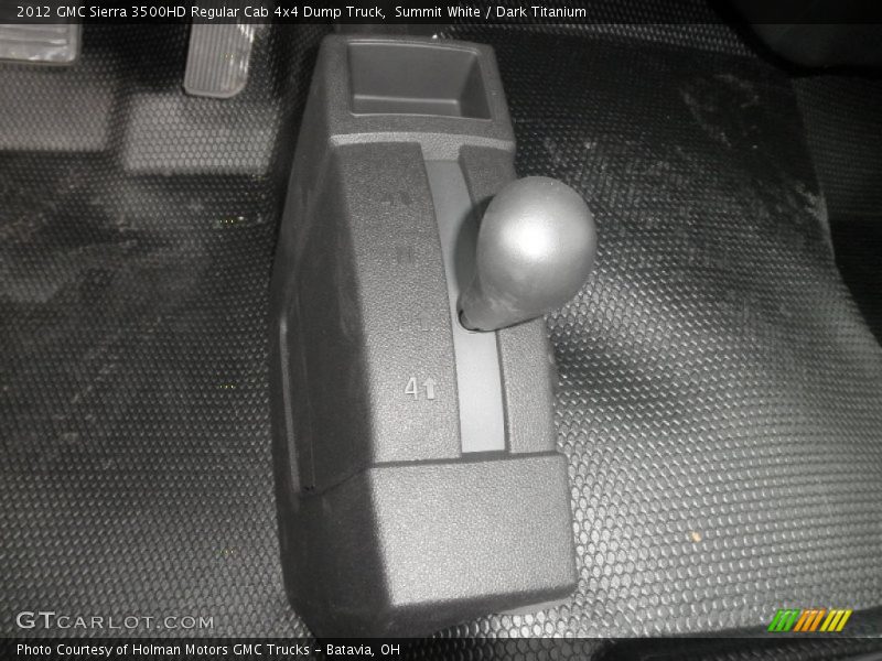 Summit White / Dark Titanium 2012 GMC Sierra 3500HD Regular Cab 4x4 Dump Truck