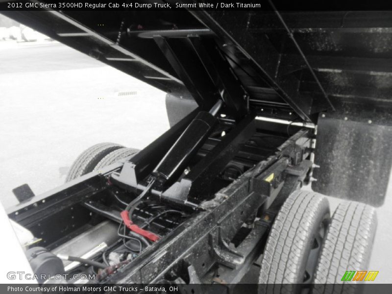 Summit White / Dark Titanium 2012 GMC Sierra 3500HD Regular Cab 4x4 Dump Truck