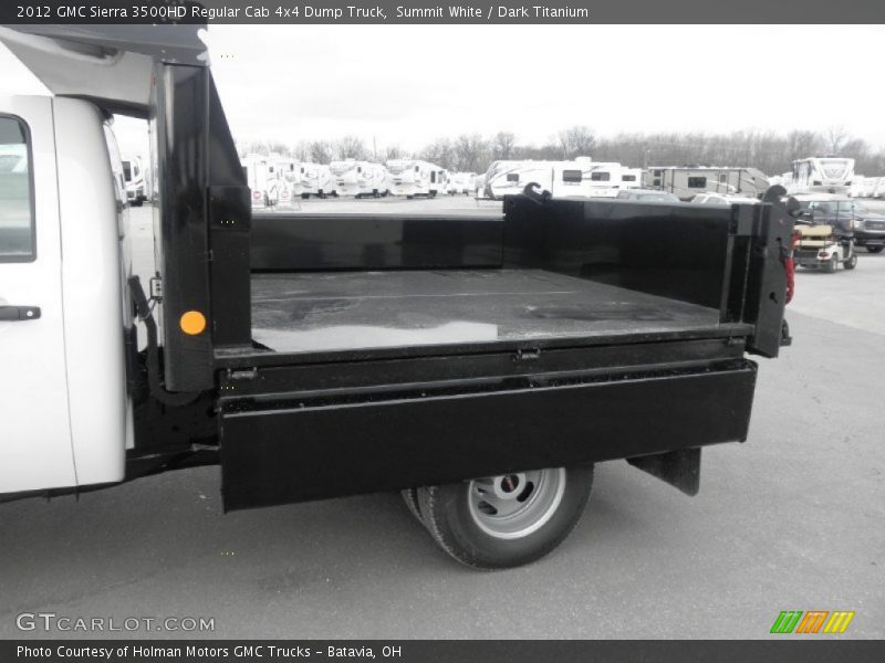 Summit White / Dark Titanium 2012 GMC Sierra 3500HD Regular Cab 4x4 Dump Truck