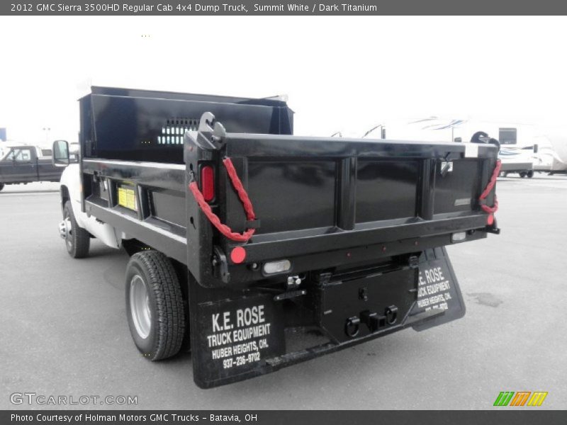 Summit White / Dark Titanium 2012 GMC Sierra 3500HD Regular Cab 4x4 Dump Truck