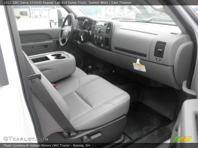 Summit White / Dark Titanium 2012 GMC Sierra 3500HD Regular Cab 4x4 Dump Truck
