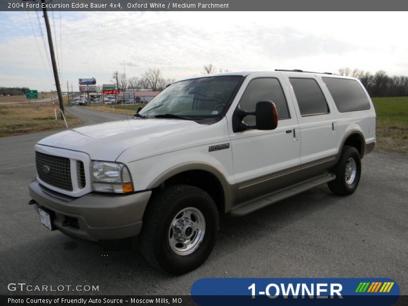 Oxford White / Medium Parchment 2004 Ford Excursion Eddie Bauer 4x4