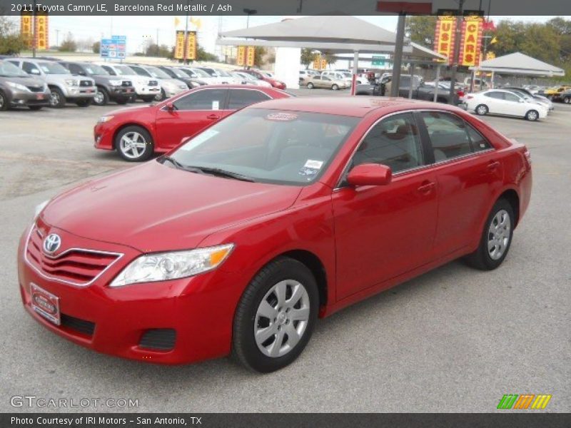 Barcelona Red Metallic / Ash 2011 Toyota Camry LE