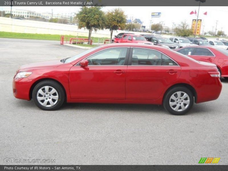 Barcelona Red Metallic / Ash 2011 Toyota Camry LE
