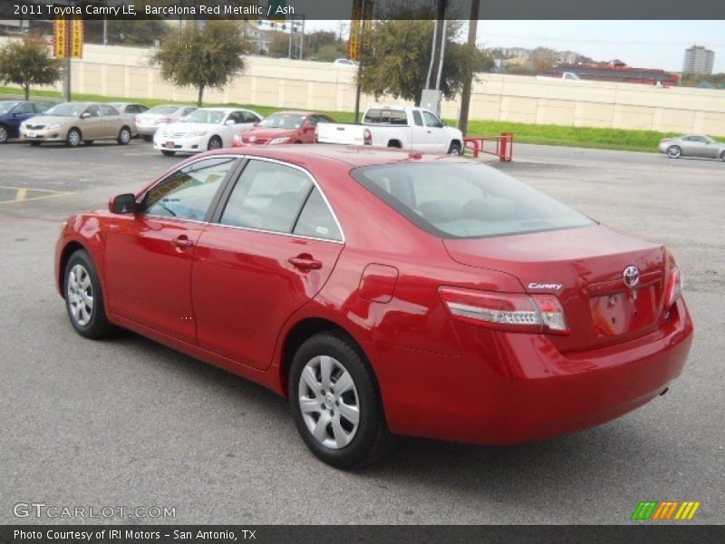 Barcelona Red Metallic / Ash 2011 Toyota Camry LE