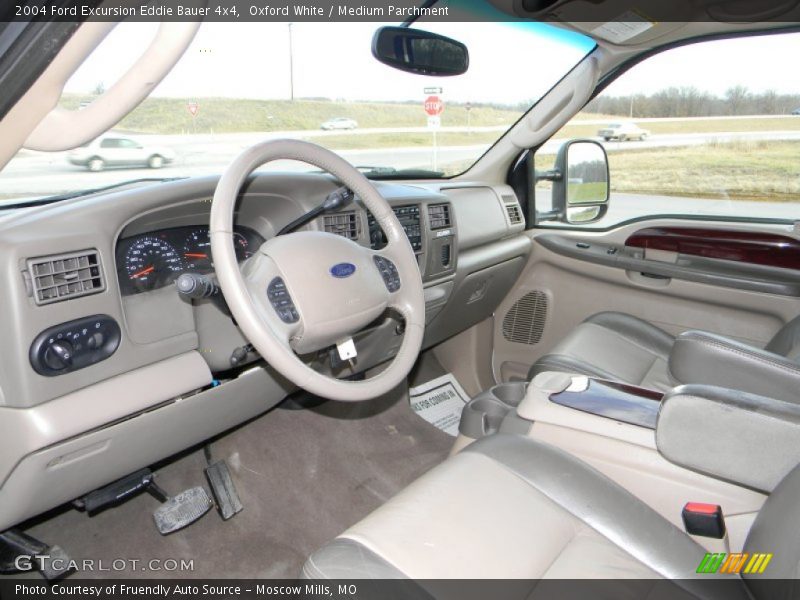 Oxford White / Medium Parchment 2004 Ford Excursion Eddie Bauer 4x4
