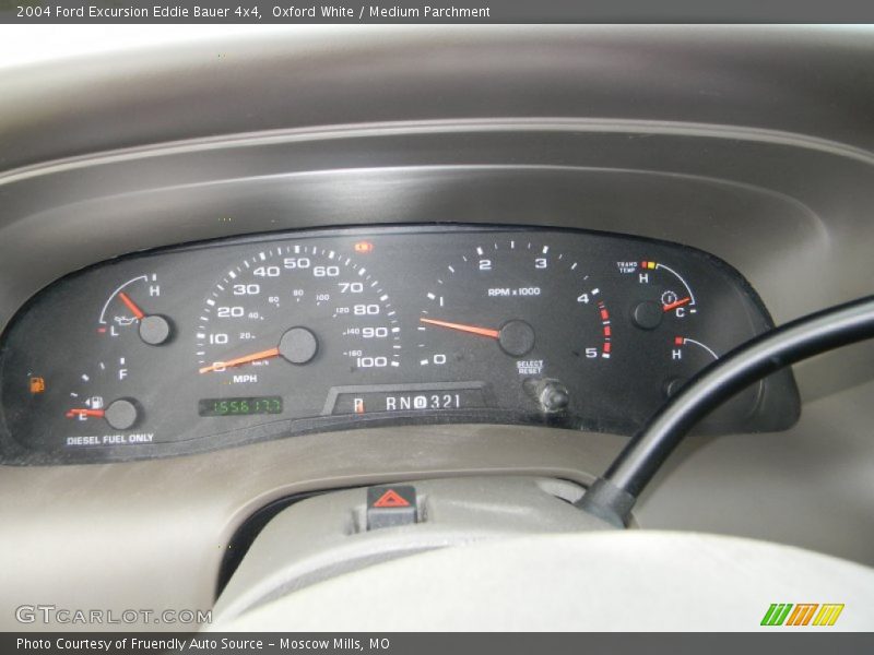 Oxford White / Medium Parchment 2004 Ford Excursion Eddie Bauer 4x4