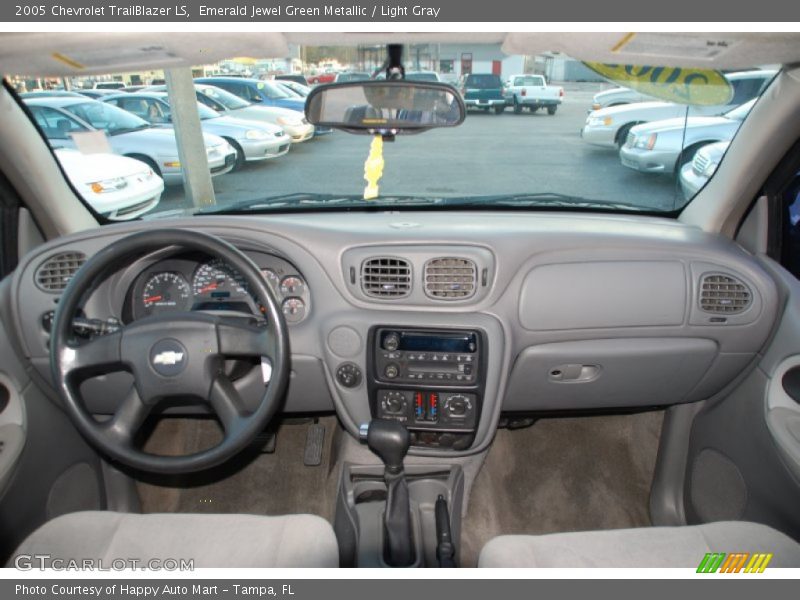 Emerald Jewel Green Metallic / Light Gray 2005 Chevrolet TrailBlazer LS