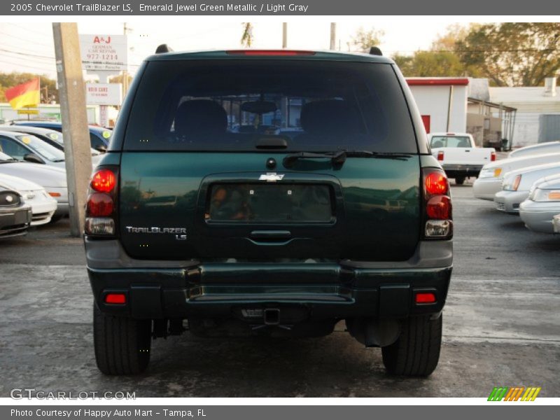 Emerald Jewel Green Metallic / Light Gray 2005 Chevrolet TrailBlazer LS