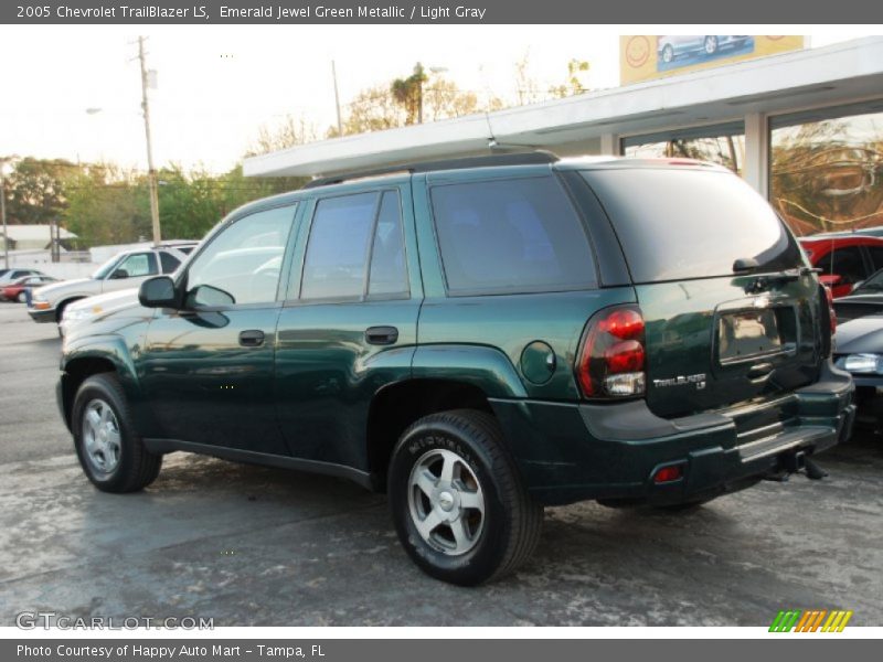 Emerald Jewel Green Metallic / Light Gray 2005 Chevrolet TrailBlazer LS