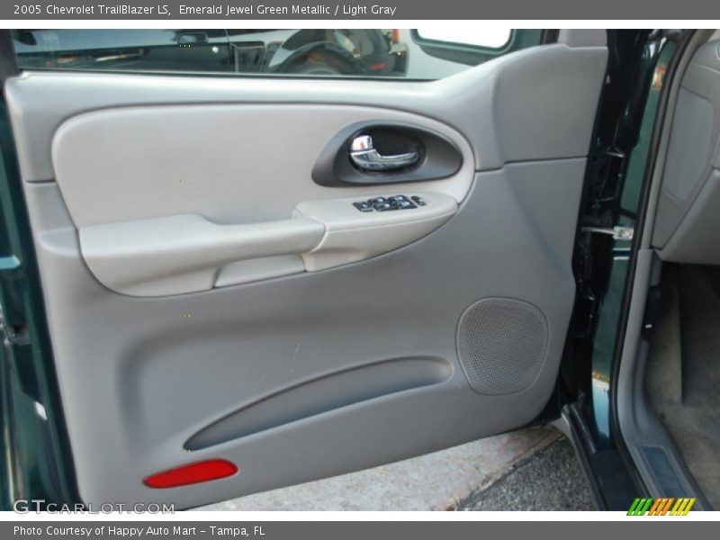 Emerald Jewel Green Metallic / Light Gray 2005 Chevrolet TrailBlazer LS