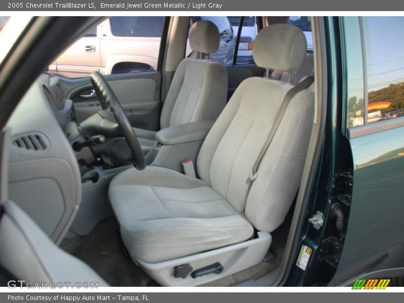 Emerald Jewel Green Metallic / Light Gray 2005 Chevrolet TrailBlazer LS