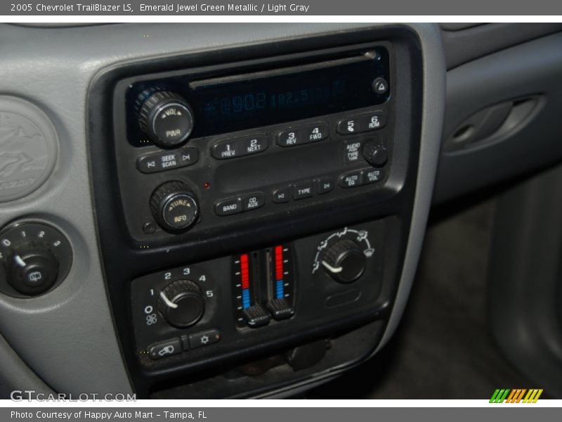 Emerald Jewel Green Metallic / Light Gray 2005 Chevrolet TrailBlazer LS