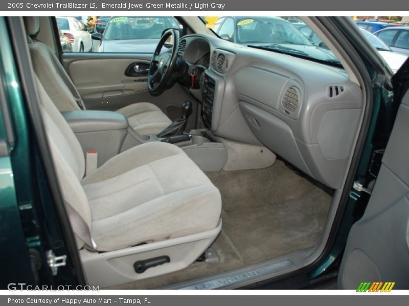 Emerald Jewel Green Metallic / Light Gray 2005 Chevrolet TrailBlazer LS