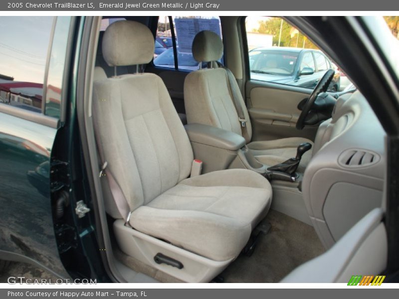 Emerald Jewel Green Metallic / Light Gray 2005 Chevrolet TrailBlazer LS