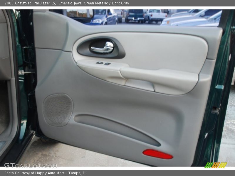 Emerald Jewel Green Metallic / Light Gray 2005 Chevrolet TrailBlazer LS