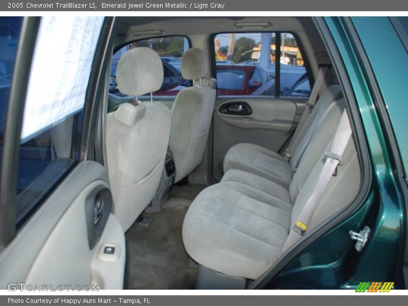 Emerald Jewel Green Metallic / Light Gray 2005 Chevrolet TrailBlazer LS