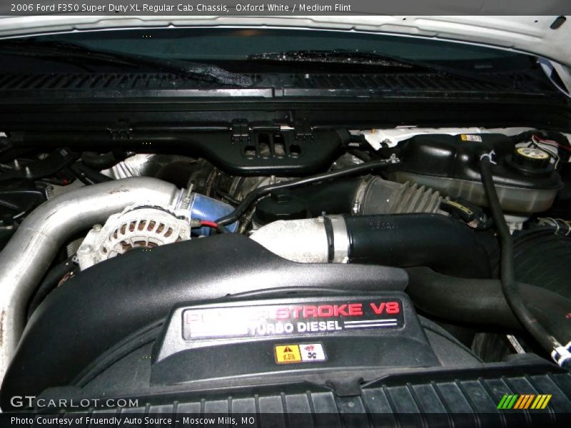 Oxford White / Medium Flint 2006 Ford F350 Super Duty XL Regular Cab Chassis