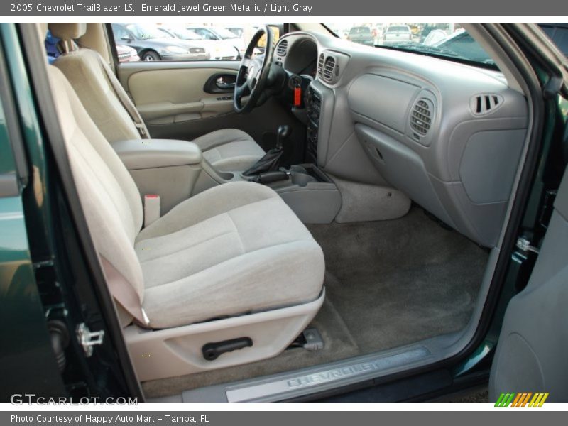 Emerald Jewel Green Metallic / Light Gray 2005 Chevrolet TrailBlazer LS
