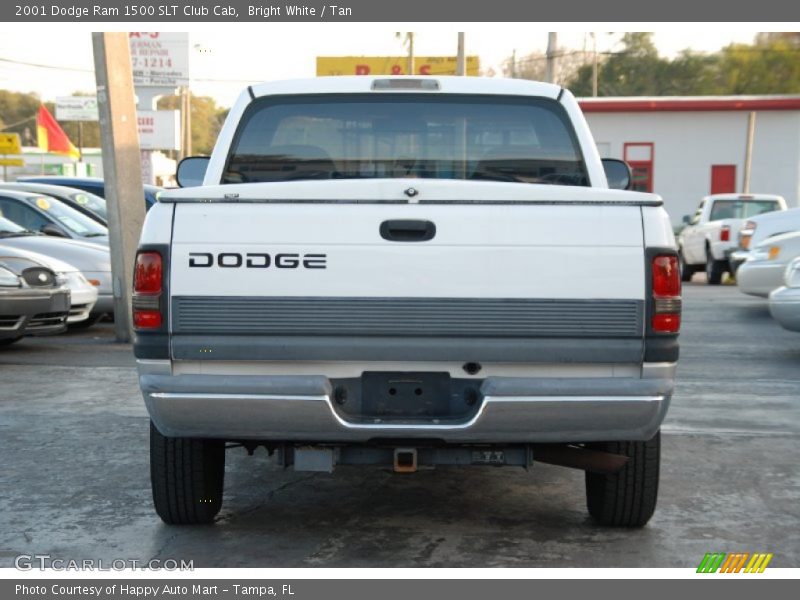 Bright White / Tan 2001 Dodge Ram 1500 SLT Club Cab