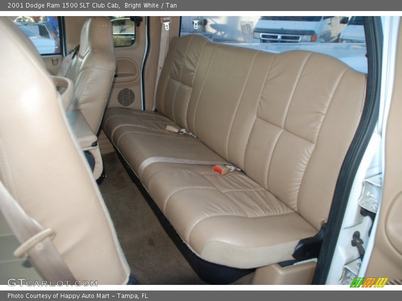 Bright White / Tan 2001 Dodge Ram 1500 SLT Club Cab