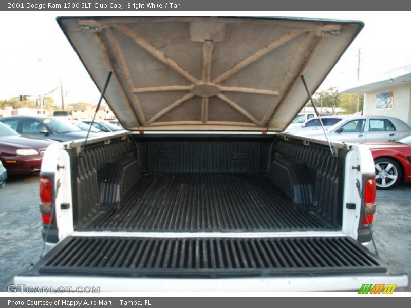 Bright White / Tan 2001 Dodge Ram 1500 SLT Club Cab
