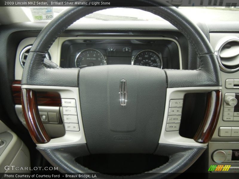 Brilliant Silver Metallic / Light Stone 2009 Lincoln MKZ Sedan
