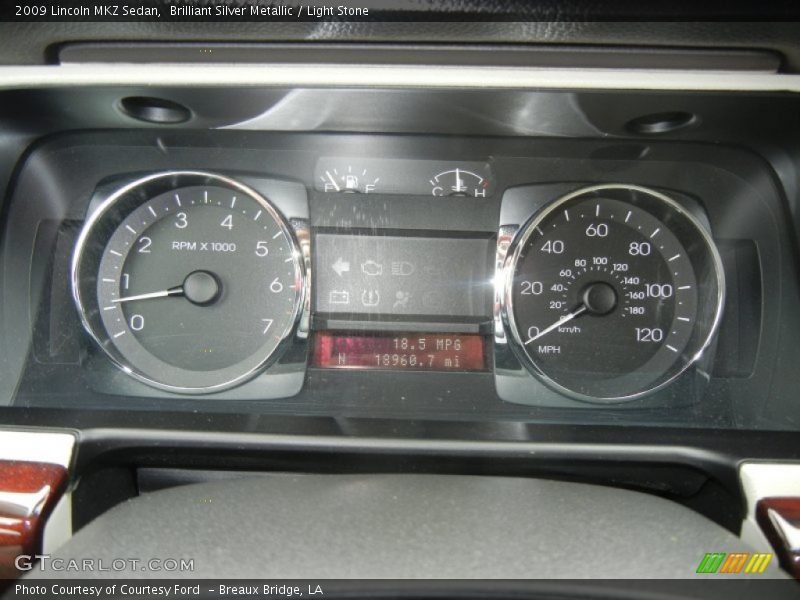 Brilliant Silver Metallic / Light Stone 2009 Lincoln MKZ Sedan