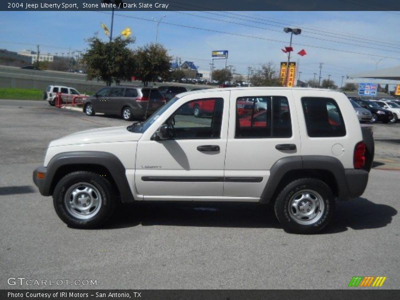 Stone White / Dark Slate Gray 2004 Jeep Liberty Sport