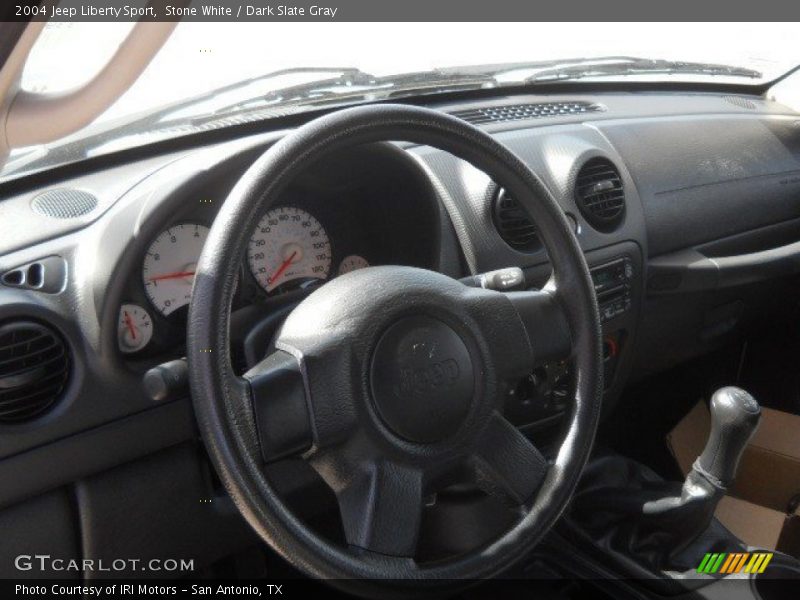 Stone White / Dark Slate Gray 2004 Jeep Liberty Sport