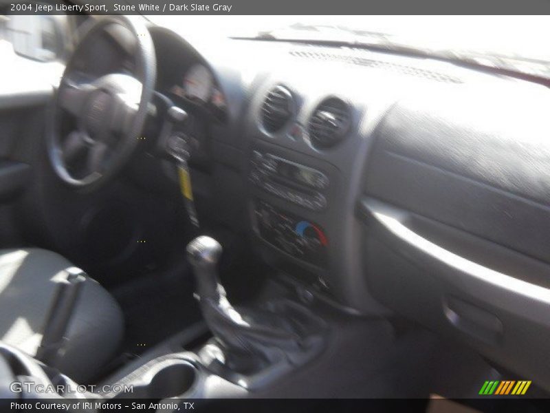 Stone White / Dark Slate Gray 2004 Jeep Liberty Sport