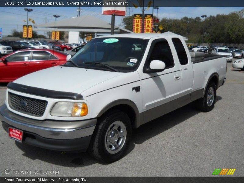 Oxford White / Medium Parchment 2001 Ford F150 Lariat SuperCab