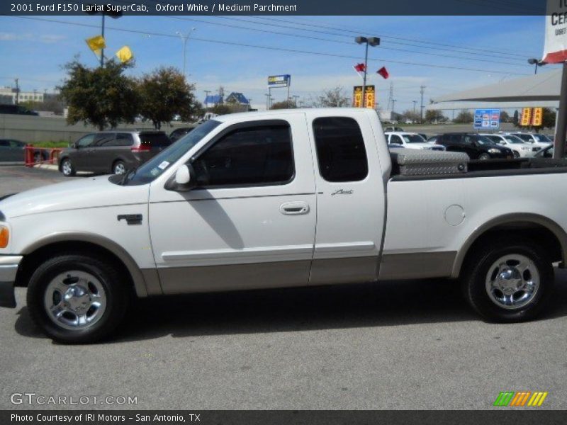 Oxford White / Medium Parchment 2001 Ford F150 Lariat SuperCab