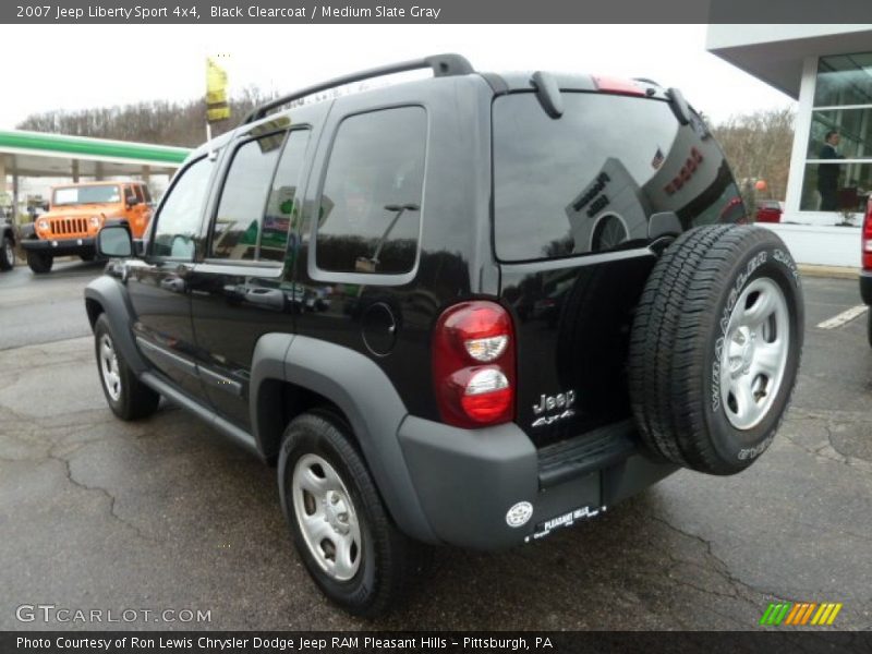 Black Clearcoat / Medium Slate Gray 2007 Jeep Liberty Sport 4x4