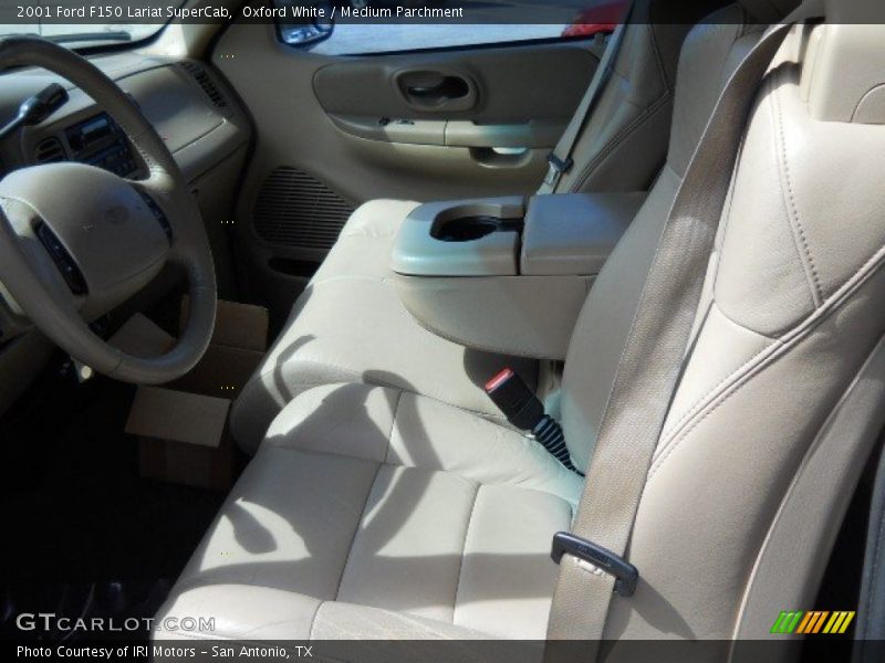 Oxford White / Medium Parchment 2001 Ford F150 Lariat SuperCab