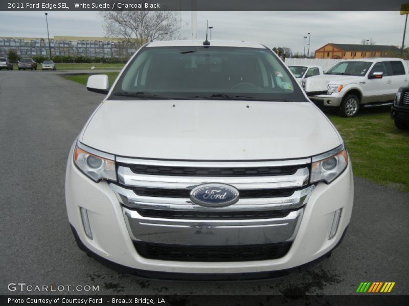 White Suede / Charcoal Black 2011 Ford Edge SEL