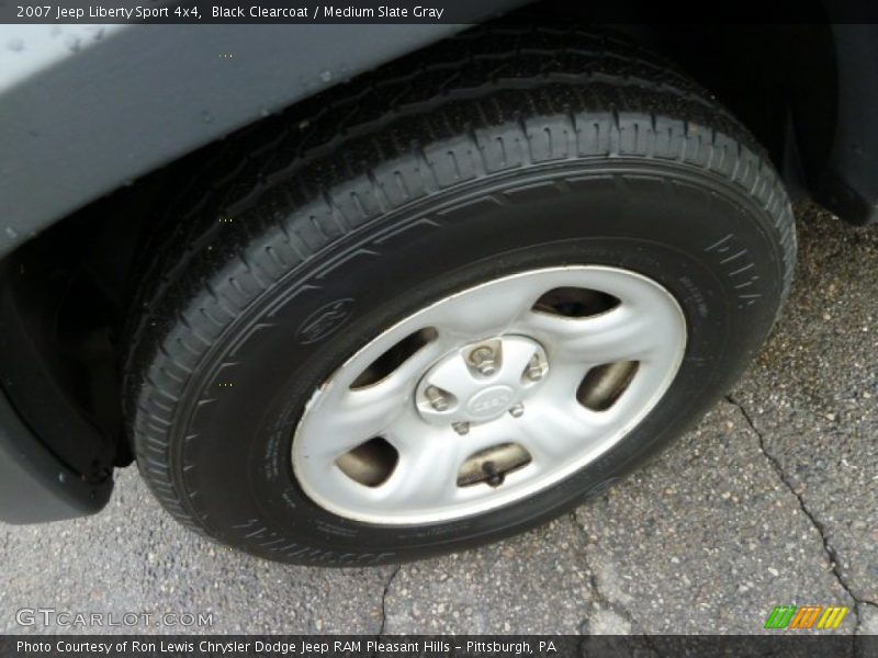 Black Clearcoat / Medium Slate Gray 2007 Jeep Liberty Sport 4x4