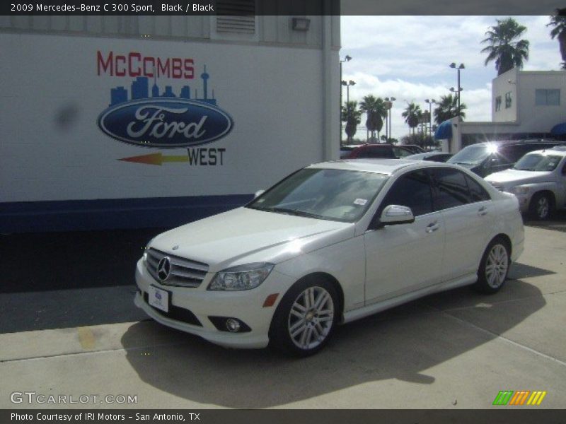 Black / Black 2009 Mercedes-Benz C 300 Sport