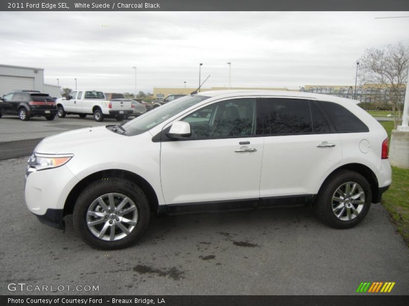 White Suede / Charcoal Black 2011 Ford Edge SEL