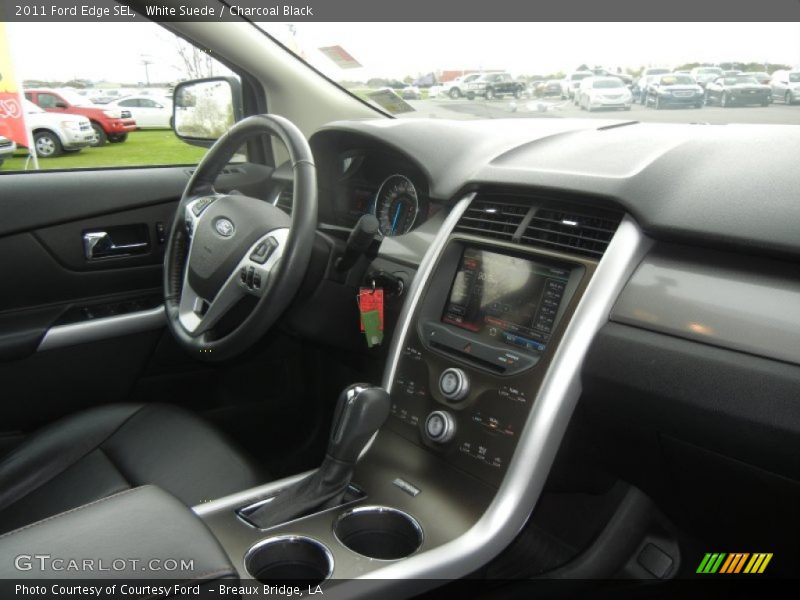 White Suede / Charcoal Black 2011 Ford Edge SEL