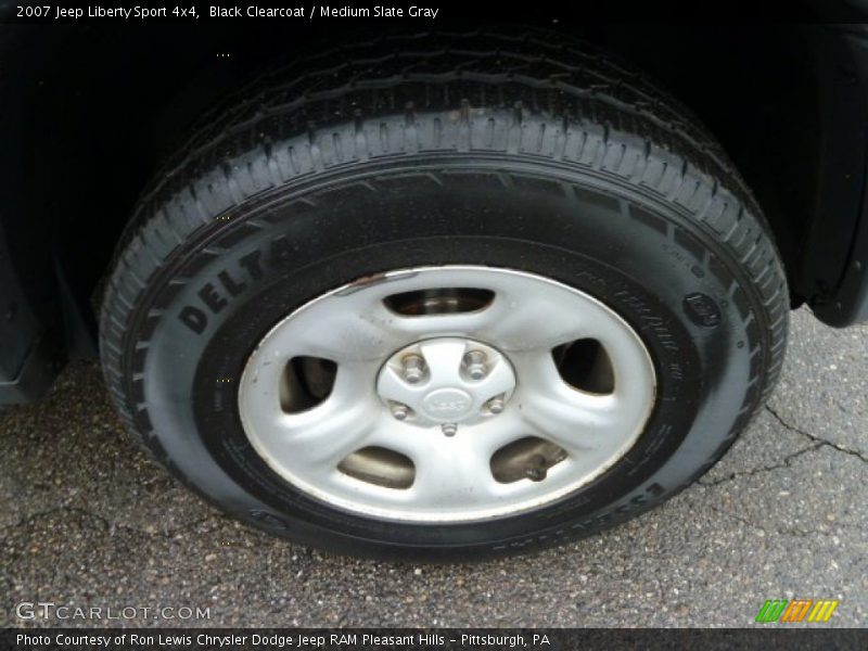 Black Clearcoat / Medium Slate Gray 2007 Jeep Liberty Sport 4x4
