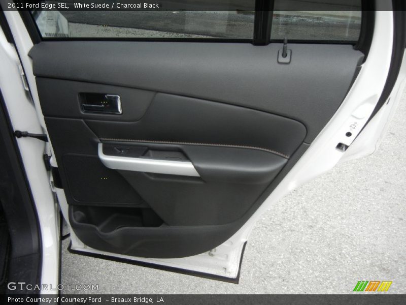 White Suede / Charcoal Black 2011 Ford Edge SEL