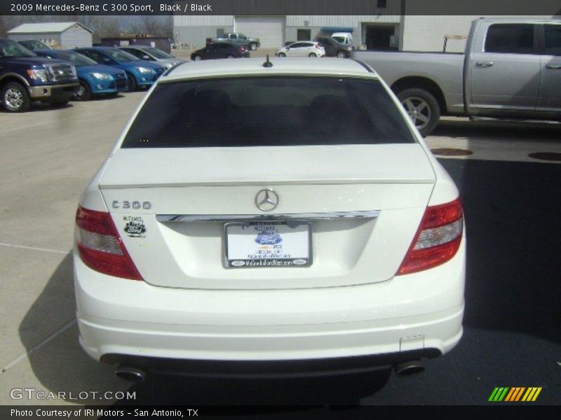 Black / Black 2009 Mercedes-Benz C 300 Sport