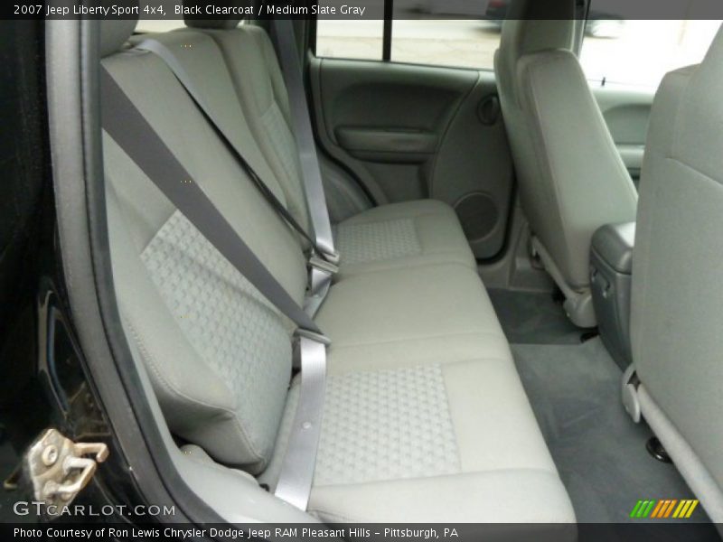 Black Clearcoat / Medium Slate Gray 2007 Jeep Liberty Sport 4x4