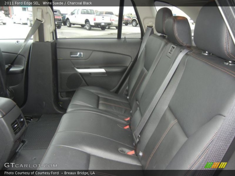 White Suede / Charcoal Black 2011 Ford Edge SEL