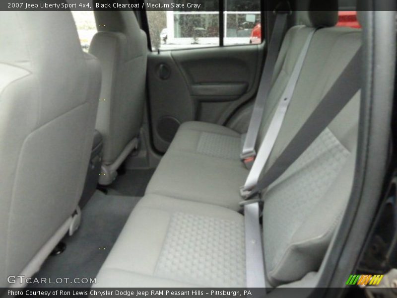 Black Clearcoat / Medium Slate Gray 2007 Jeep Liberty Sport 4x4